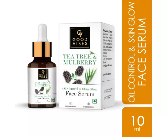 Good Vibes Tea Tree + Mulberry Skin Glow & Oil Control Serum  (10 ml)