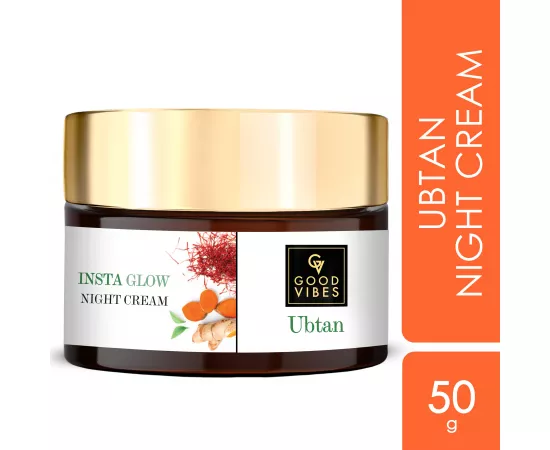 Good Vibes Ubtan Insta Glow Night Cream  (50 gm)