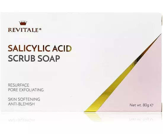 Revitale Salicylic Acid Scrub Soap, Pore Exfoliating, Softening Skin, Anti-Blemish