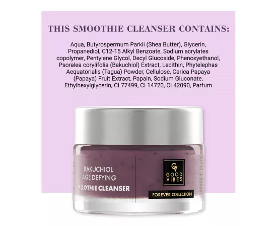Good Vibes Age Defying Smoothie Cleanser - Bakuchiol 45 g