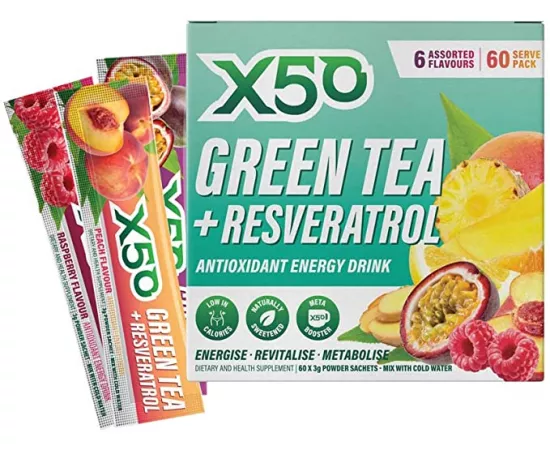 X50 Green Tea 6 Assorted Flavours 30 Sachets