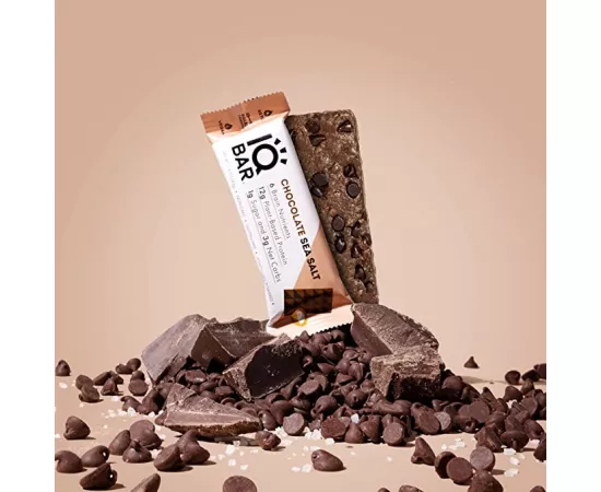 IQ BAR Chocolate Sea Salt Flavour Protein Bar 12 x 45g