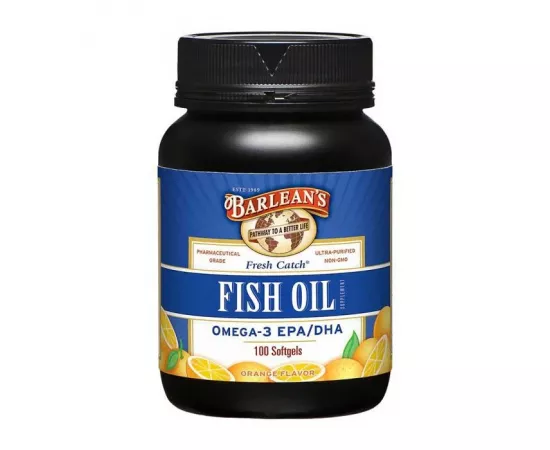 Barlean's Catch Fish Oil Supplement Omega-3 EPA/DHA Orange Softgels 100's
