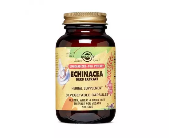 Solgar Echinacea Herbal Extract Vegetable Capsule 60's