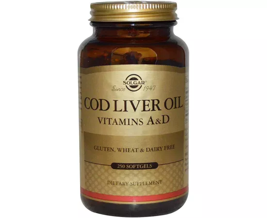 Cod Liver Oil Plus Vitamins A & D 250 Softgels