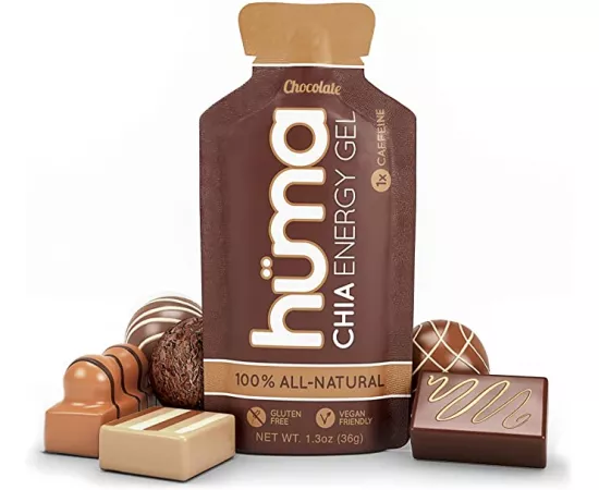 HUMA Chia Chocolate Flavour Vegan Energy Gel 9 x 36g