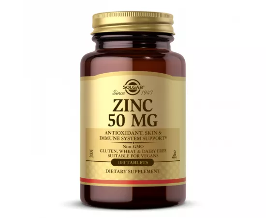 Solgar Zinc 50 mg Dietary Supplement Tablet 100s