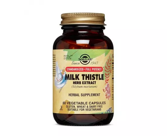 Solgar Standard Milk Thistle Herb Extract Vegetable Capsule 60's