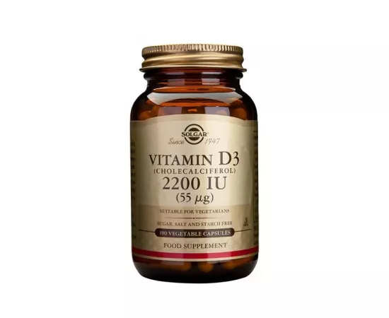 Solgar Vitamin D3 2200 IU Vegetable Capsule 100s